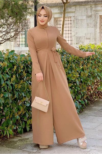 TRENDTESETTÜR Γυναικεία φόρμα με φαρδύ πόδι με μαύρισμα T 6763