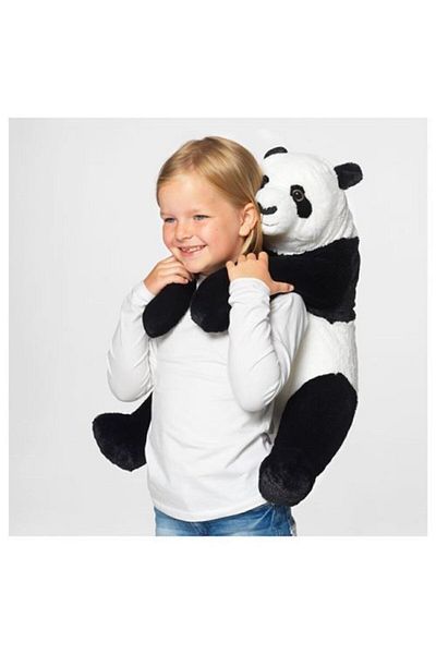IKEA Plush Toy Panda 47 cm Children's Toy Black-White