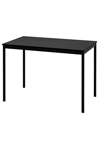 IKEA SANDSBERGmutfak masası, siyah, 4 kişilik, 110x67 cm