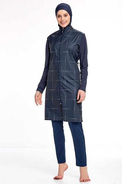 TRENDTESETTÜR Costum de baie hijab pentru femei bleumarin (K.DARK BLUE) T 0934