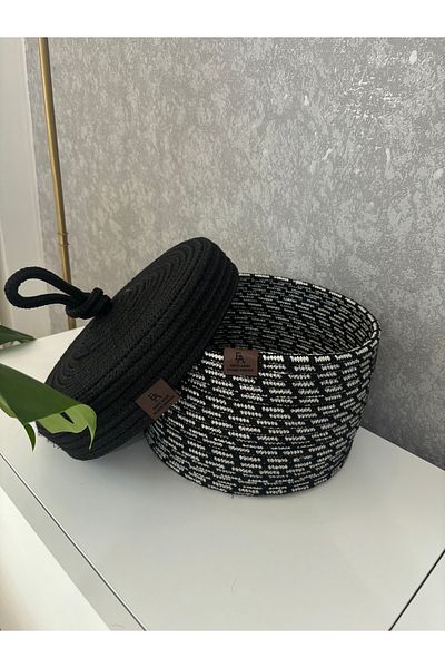 ERSU AHAT HOME DESİGN 25X15 Jute Straw Covered Clothes Woven - Multi-Purpose Bathroom and Kitchen Organizer