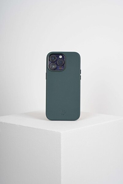 WATCHOFROYAL Triton iPhone 15 Pro Max Green Case Leather Case with Magsafe Feature