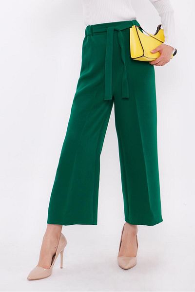 TRENDTESETTÜR Green (Benetton) Women's Elastic Waist Leg Trousers t 80079