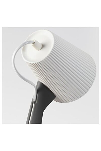 IKEA Çalışma Lambası, Koyu Gri-beyaz 8.6 W 35 Cm Masa Lambası Çalışma-oku