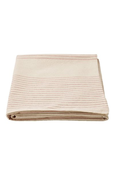 IKEA İKEA Vippstarr Masa Örtüsü Şerit Deseni Kırmızı-Natürel 150x150