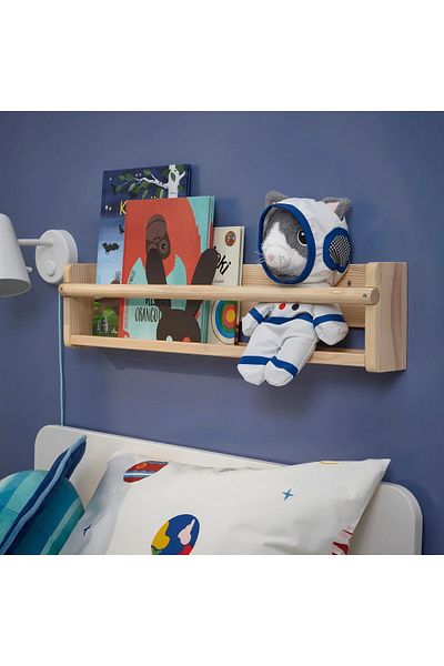 IKEA AFTONSPARV 28 Cm Cat with Removable Astronaut Clothes Soft Plush Toy Gray Space Themed