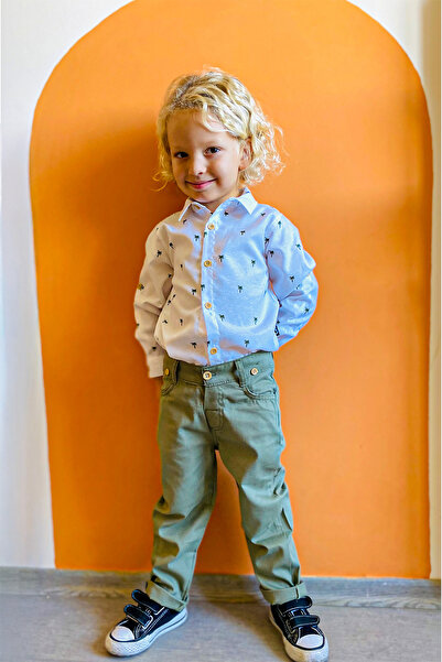 LULU Kids "Palmiye" Erkek Çocuk Takım Elbise Papyonlu Ve Slopetli 4'lü Set