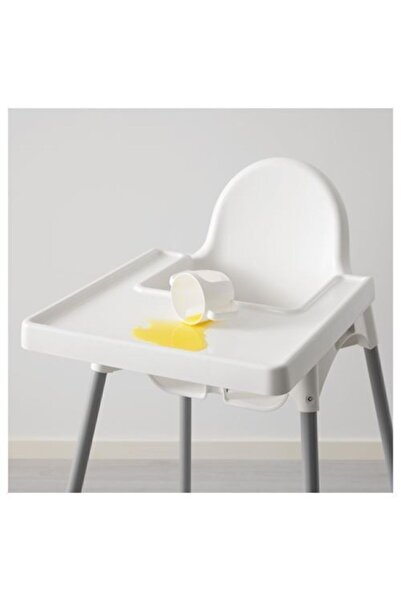 IKEA Beyaz Emniyet Kemerli Çalışma Masalı Mama Sandalyesi