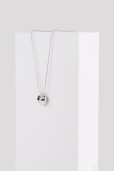 WATCHOFROYAL MAGIA LOVE SILVER ÇELİK ZİNCİR KOLYE