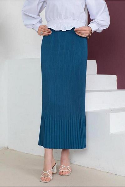 TRENDTESETTÜR ΓΥΝΑΙΚΕΙΑ ΣΚΟΥΡΟ ΜΠΛΕ (INDIGO) ΦΟΥΣΤΑ ΜΕ ΕΛΑΣΤΙΚΗ ΜΕ ΜΕΣΗ T 502