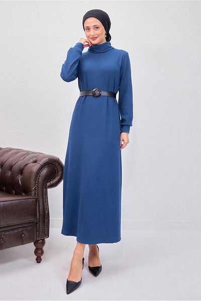TRENDTESETTÜR ΓΥΝΑΙΚΕΙΟ ΦΟΡΕΜΑ ΜΠΛΕ ΜΠΛΕ ΜΕ ΖΩΝΗ T 0135
