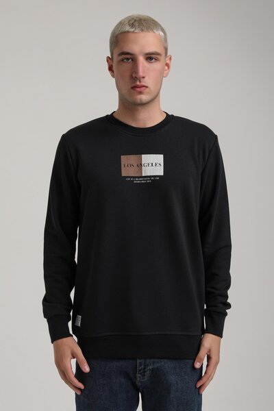 NEW WORLD POLO Crew Neck Navy Slim Fit Sweatshirt 24Fwm60182