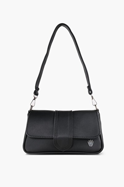 WATCHOFROYAL حقيبة نسائية من الجلد باللون الأسود وحقيبة كتف جولييت