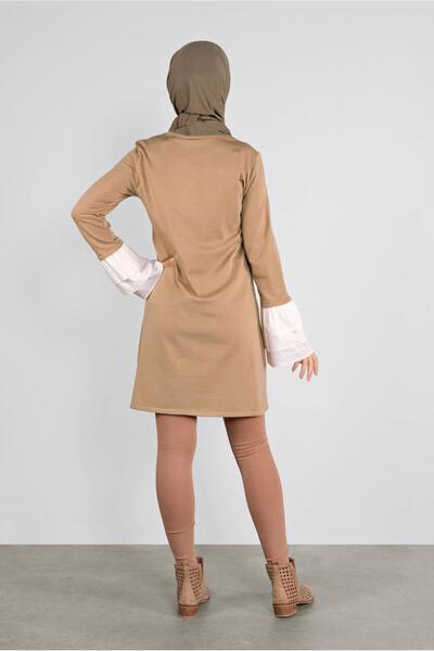 Alvina Slim Knitting Tunic with Volan 41072