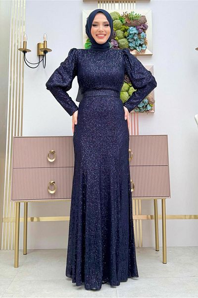 TRENDTESETTÜR ΓΥΝΑΙΚΕΙΟ ΜΠΛΕ ΦΟΡΕΜΑ ΒΡΑΔΙΝΟ ΦΟΡΕΜΑ T 8583