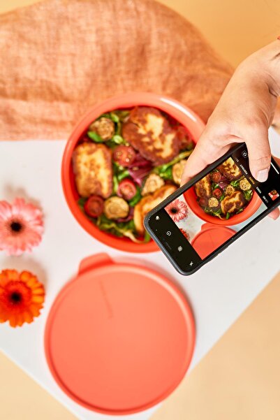 Tupperware Rubin Pink Aloha Fruit and Vegetable Storage Container - 1 Lt