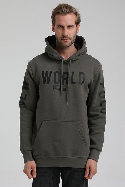 NEW WORLD POLO Hooded Khaki Slim Fit Hoodie 22Fwm64035
