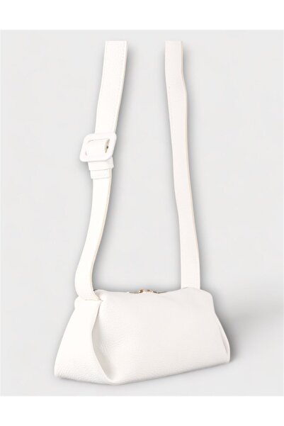 WATCHOFROYAL Women's Bag White Single Strap Single Compartment Leather Shoulder Bag Ross