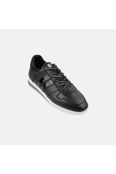 MARCOMEN Ανδρικό Δερμάτινο Sneaker 19531 Μαύρο