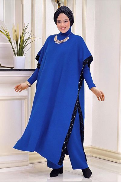 TRENDTESETTÜR Γυναικείο τριπλό κοστούμι Navy Blue (SAKS) με παντελόνι T 64421