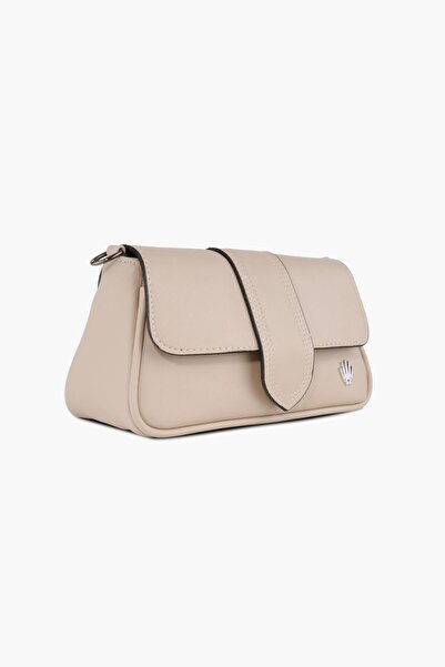 WATCHOFROYAL Women's Beige Strap Leather and Shoulder Bag Juliette