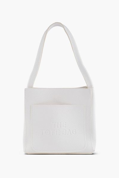 WATCHOFROYAL White Leather Shoulder Bag - Single Strap, Two Compartments, Jamia
