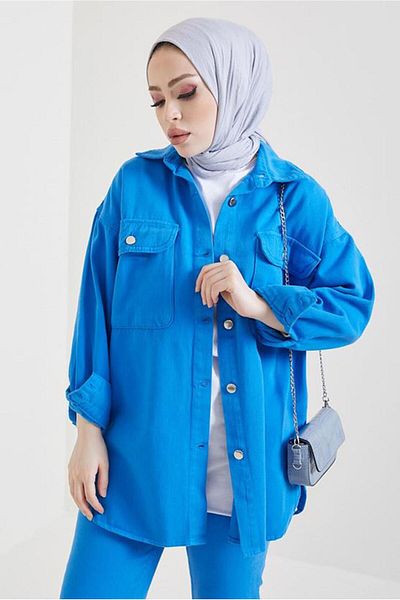TRENDTESETTÜR WOMEN'S DARK BLUE (NDIGO) POCKETED JEANS JACKET T 5716