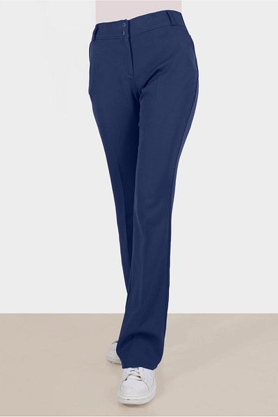 TRENDTESETTÜR Γυναικείο παντελόνι με φουσκωτό μπλε Navy Blue - A.LACİVERT T 70353