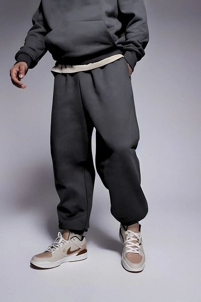 ruNadeS Men's Cotton Relaxed Fit Hooded Tracksuit Set with Elastic Legs - Casual