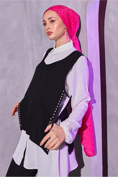 TRENDTESETTÜR Σετ Τρία Παντελόνια με Λεπτομέρεια Black Pearl - Γυναικείο T 0804