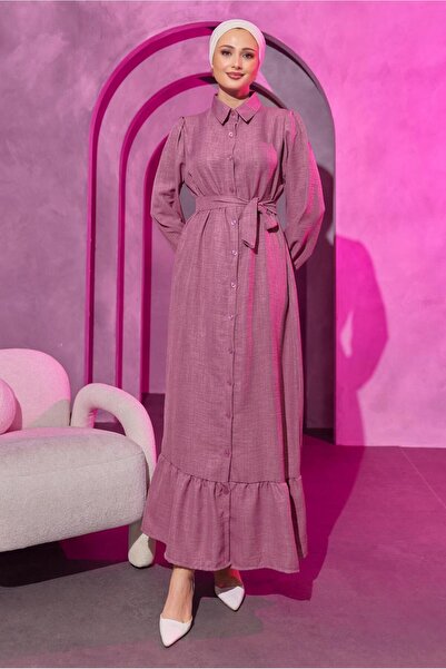 TRENDTESETTÜR WOMEN'S PURPLE (LILA) BELLY DRESS T 3493