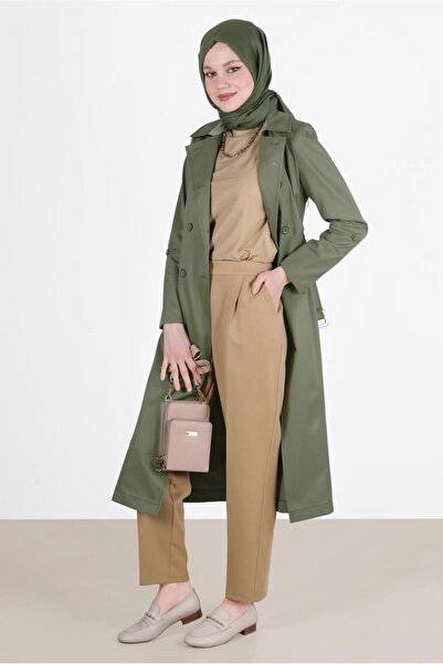 TRENDTESETTÜR A.CAMEL Women's Brown Pleat Detailed Trousers - T 70363