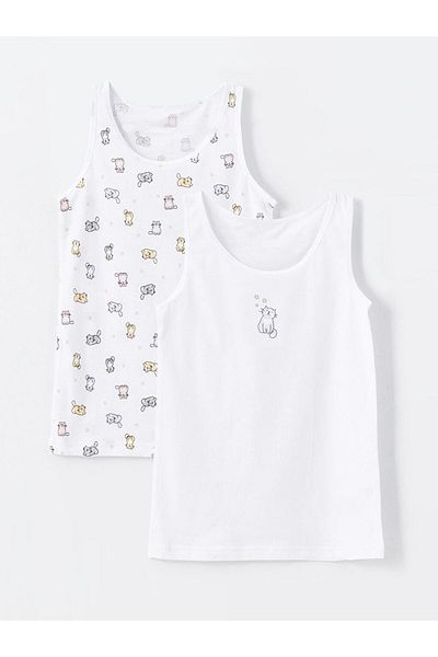 LC Waikiki Printed Girl's Undershirt 2 Pack