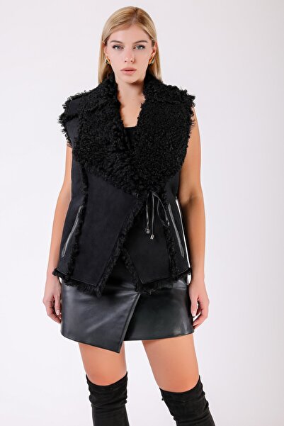 Leather Club Siyah Yelek