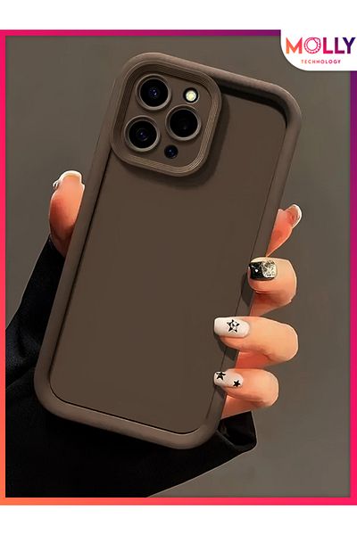 Molly جراب من السيليكون ذو حواف بنية سميكة لهاتف Xiaomi Redmi 12