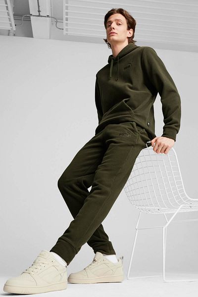 Puma Pantaloni de sport ESS ELEVATED Pantaloni negri pentru bărbați