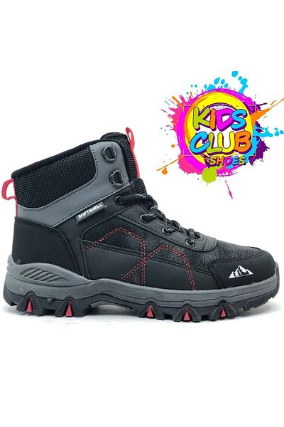 Kids Club Shoes Alfa-25 Orthopedic Unisex Boots - Αντιολισθητική σόλα, SoftShell, RED