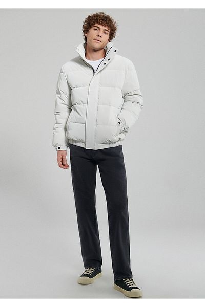 Mavi Stand Collar Grey Puffer Jacket0110139-83746