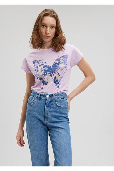 Mavi Butterfly Printed Purple T-shirt Regular Fit / Regular Fit1612444-70516