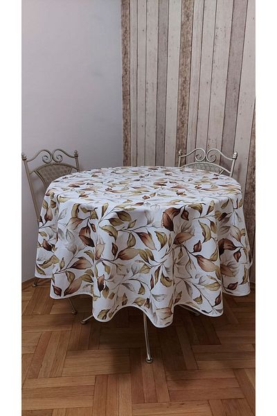 gonk Round,Duck (Liquid Iti̇ci̇,Stain-Proof) Fabric,Tablecloth