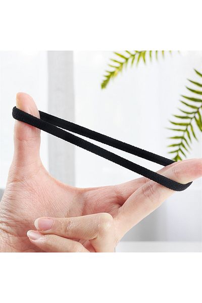So Much Accesories So-much Women's 66 Pieces Black Hair Rubber Buckle Set-boxed-7