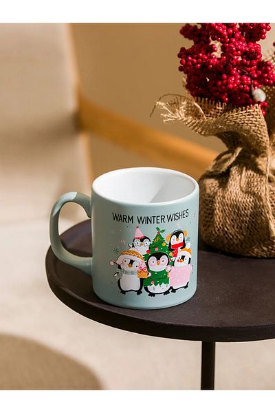 LC Waikiki Lcw Home Mixed Printed Christmas Themed Ceramic Mug 320 ml