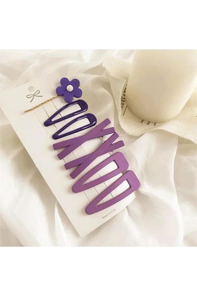 So Much Accesories Purple Children's Buckle Snap Collet Set