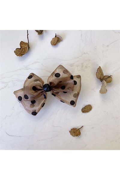 So Much Accesories Women's Limited Edition Chiffon Ribbon Buckle Brown-7