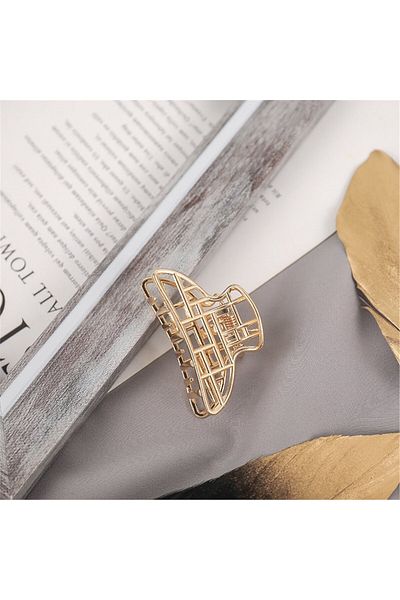 So Much Accesories So-much Women's New Trend Metal Small Size Latch Hair Clip Geometric Shaped 4.5 Cm.-1