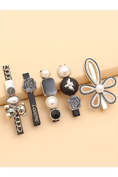 So Much Accesories So-much New Trend Fashion Tedy 5-Piece Large Clip Snap Collet Buckle Set-4