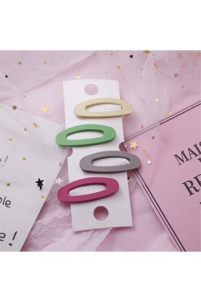 So Much Accesories So-much Women's and Children's Snap Set of 4 Buckles (MIXED PASTEL COLORS.COLORS MAY BE DIFFERENT)-7