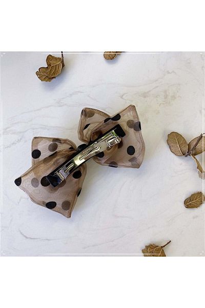 So Much Accesories Women's Limited Edition Chiffon Ribbon Buckle Brown-7