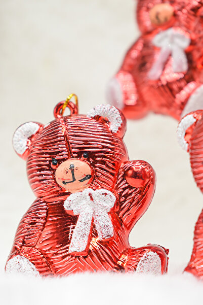 Waldern Ornament de Crăciun cu ursuleț de pluș din 3 piese Premium Collection