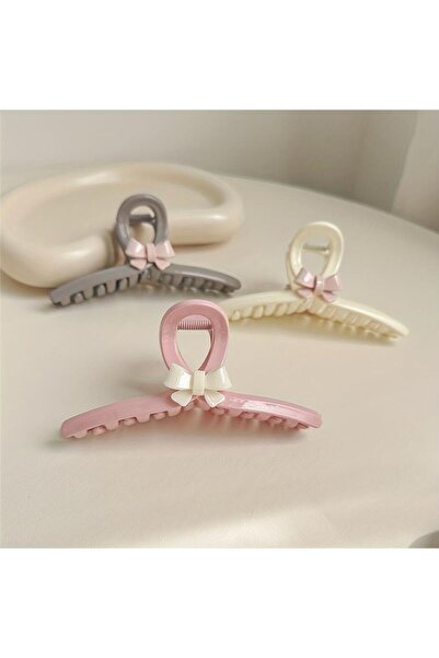 So Much Accesories So Much Bow Detailed Soft Color Latch Buckle-2